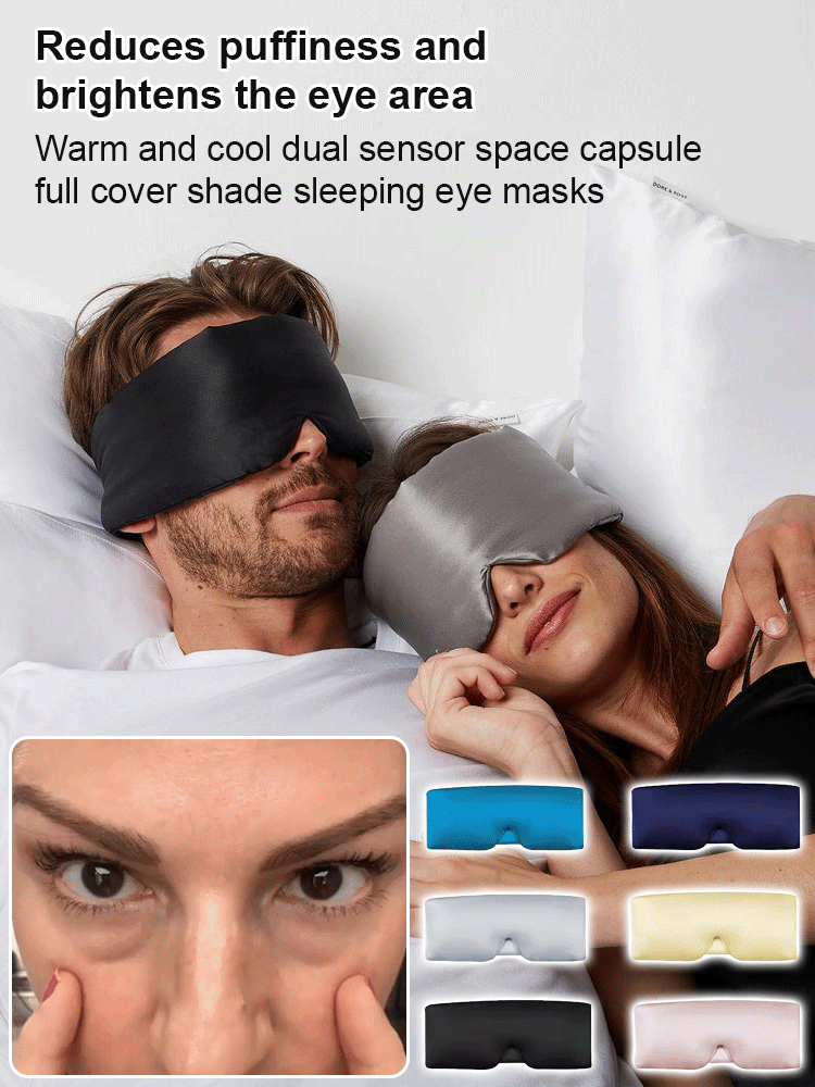 Dual Sensation Cool & Warm Full-Coverage Space Capsule Sleep Mask