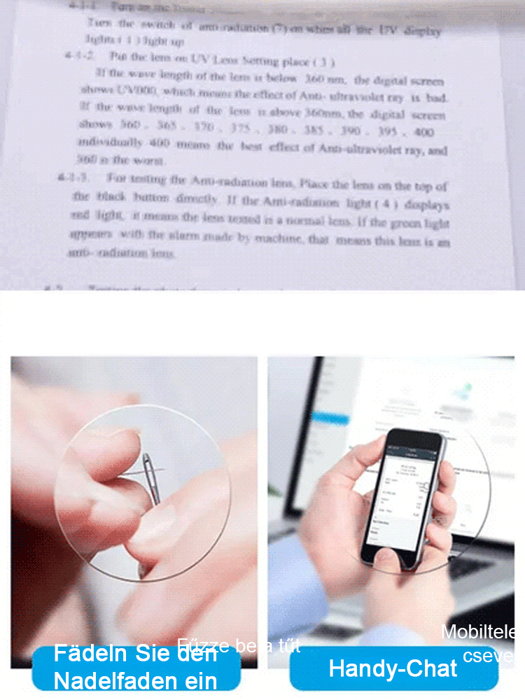JL-Automatikus zoom szemöldökkerettel ellátott, kék fény elleni védelemmel ellátott olvasószemüveg