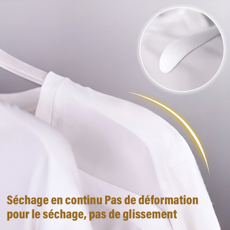 Cintre magique à élargissement automatique du rebond