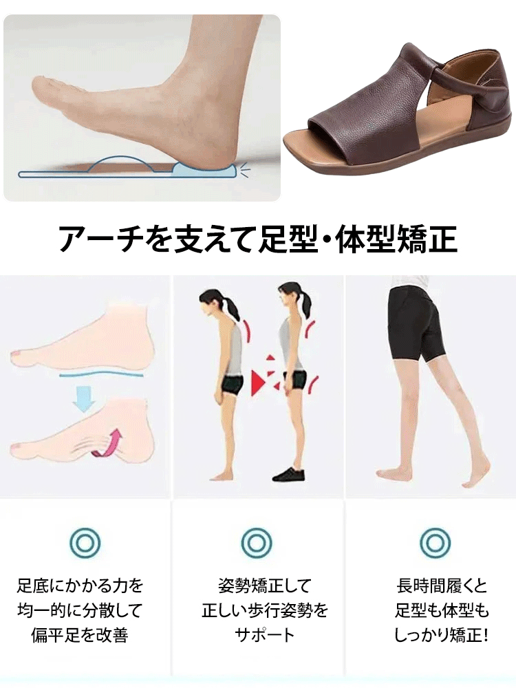 手作りの本革サンダル