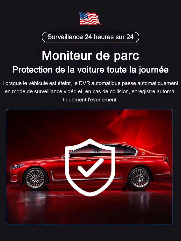 Caméra de tableau de bord WiFi cachée