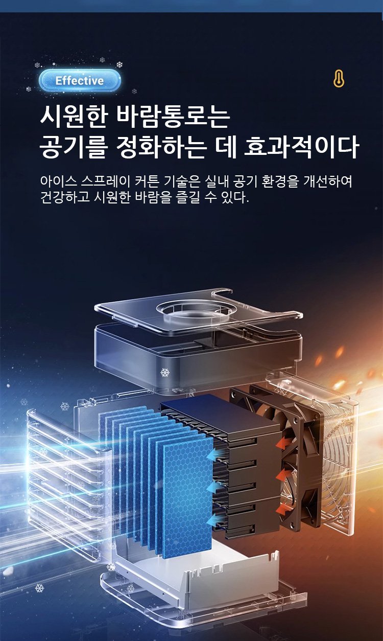 USB 충전식 소형 선풍기 사용 예시