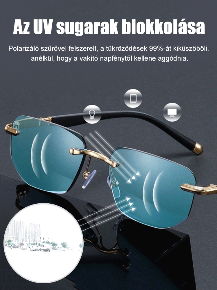 Intelligens zoomolós olvasószemüveg