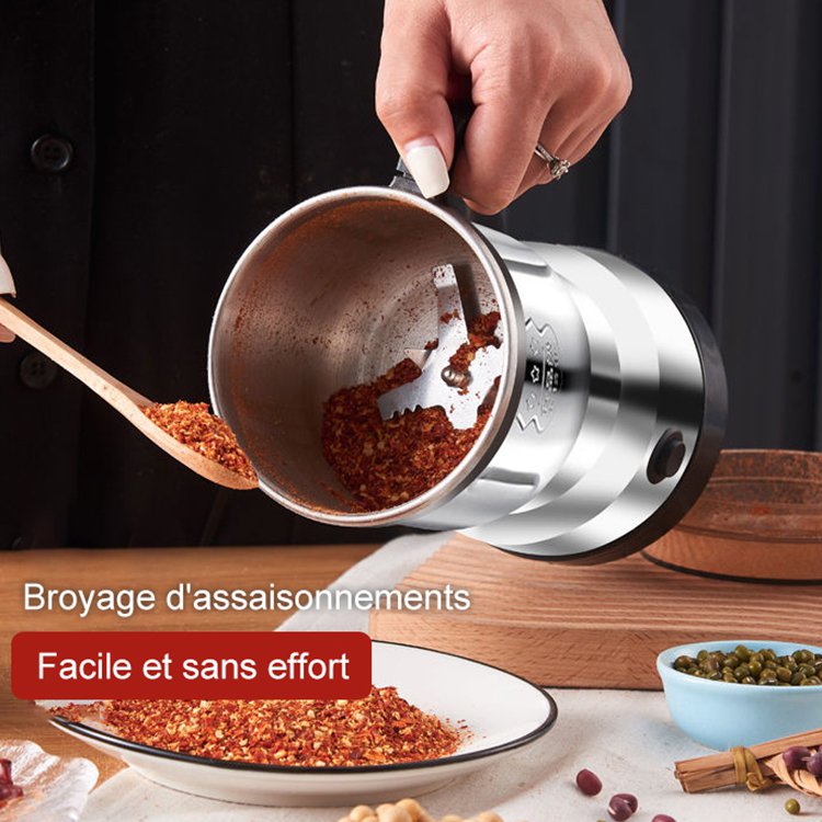 Broyage efficace] [Efficient-Grinding] Moulin électrique multifonctionnel à usage domestique