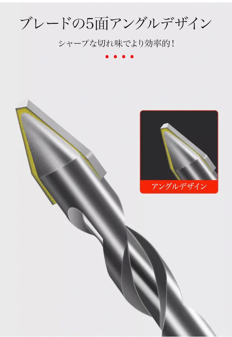 プロが使用する六角軸偏心ビットセット