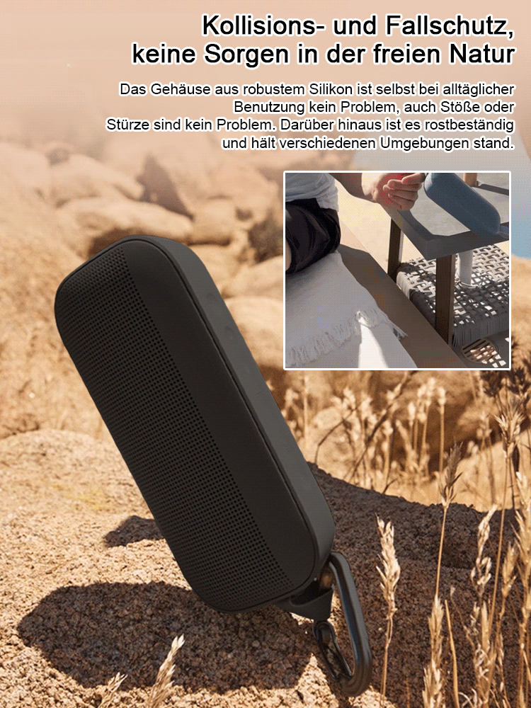 [Hervorragender Soundeffekt] Tragbarer Bluetooth-Lautsprecher von Xiaojudan