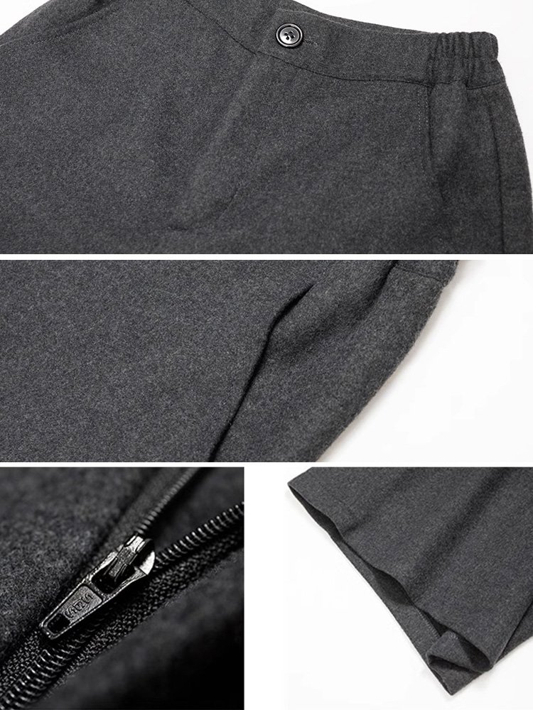 高品質ウールワイドパンツ