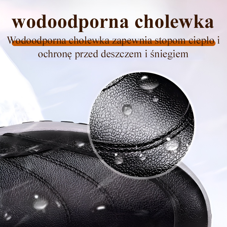 Wysokiej jakości skórzane buty z bawełną