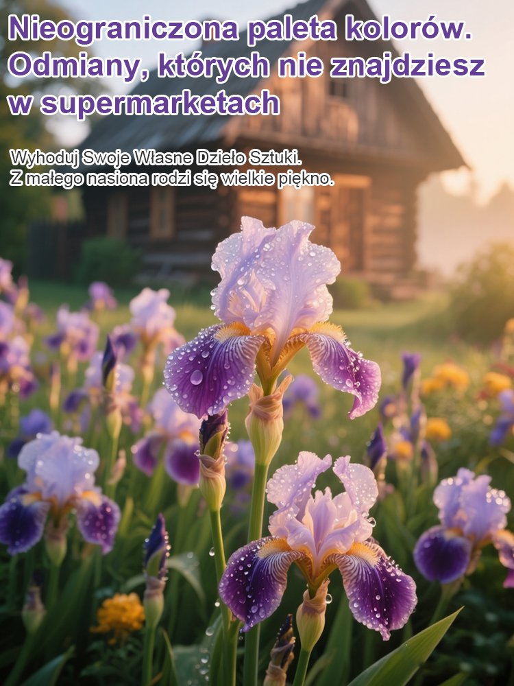 Czterosezonowe nasiona irysa – odporne na wysokie i niskie temperatury, kiełkują przez 300 dni