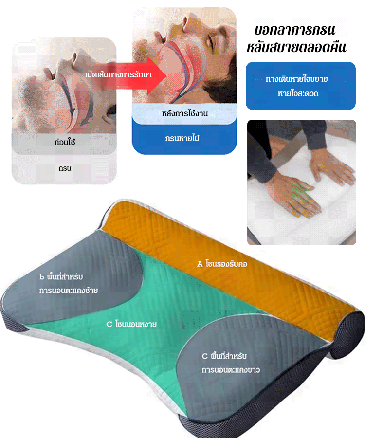หมอนรองคอขนห่าน ให้นอนหลับสบายขึ้น