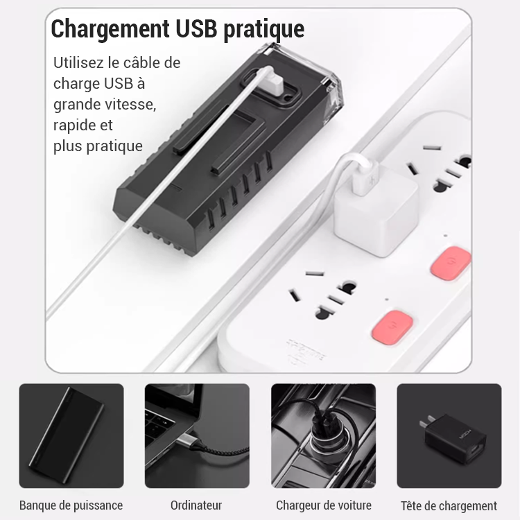 [plus peur du noir] nuit conduite sans fil de la lumière arrière livré