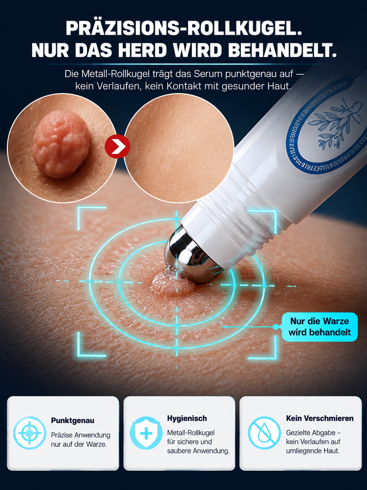 Warzen-Entferner Roll-On für glatte Haut