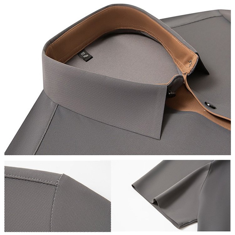 夏用メンズ半袖ポロシャツ　アイスシルク涼感素材　4方向ストレッチ  薄手 シワ防止 アイロン不要 メンズ速乾襟付きTシャツ