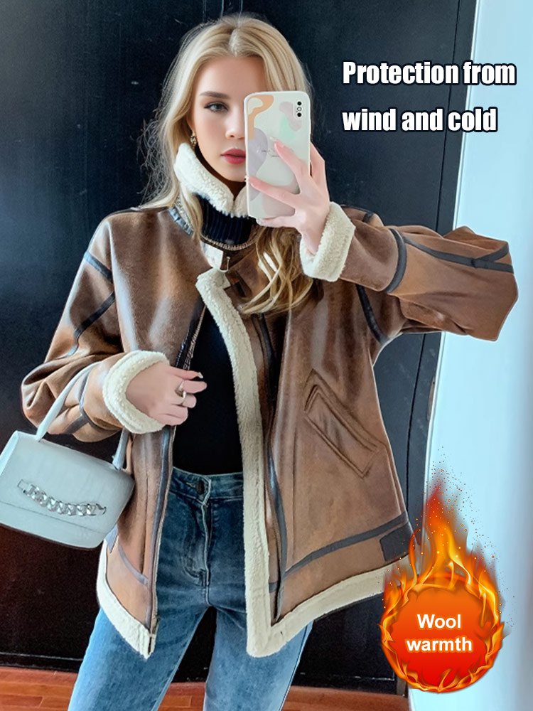 Winter Fur Integrated Versatile Motorcycle Jacket