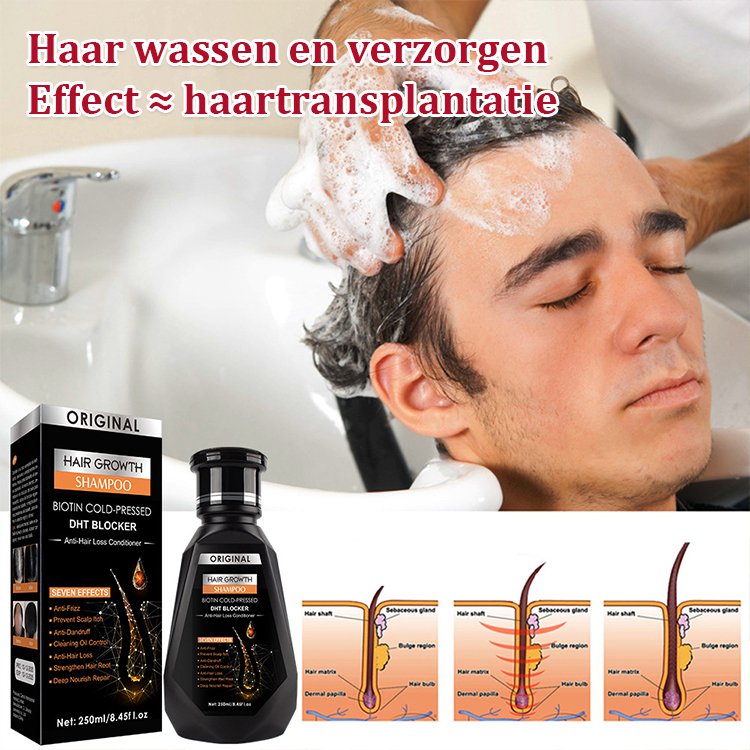 Gember verstevigende en haargroei bevorderende shampoo