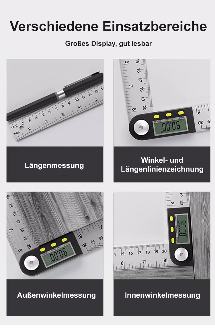 Einfach zu bedienender digitaler Winkelmesser