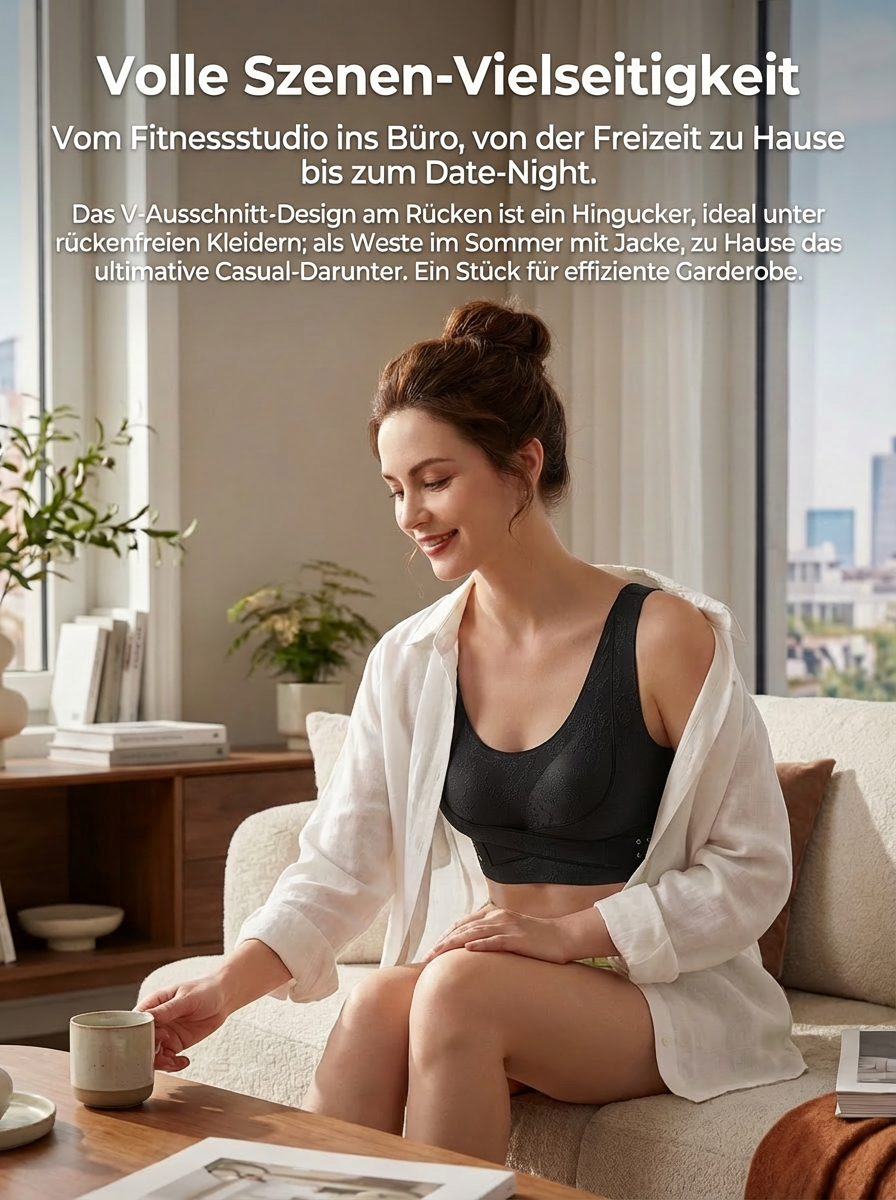 Hochwertiger, eleganter, vorne verschließbarer Push-up-BH mit schönem Rücken-Design.