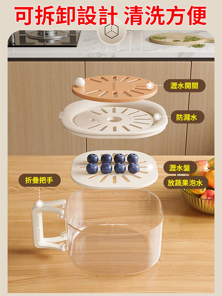 家用二合一加厚瀝水籃