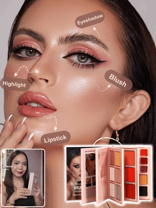 78-color 5-layer book makeup palette