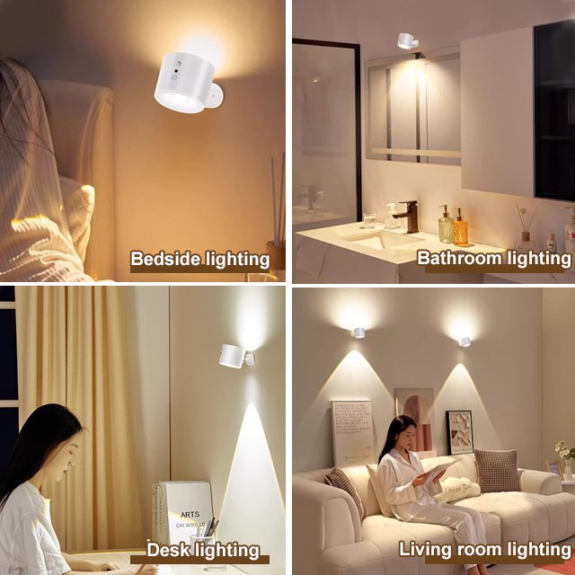 Magnetic Remote Control Double-Sided Wall Lamp