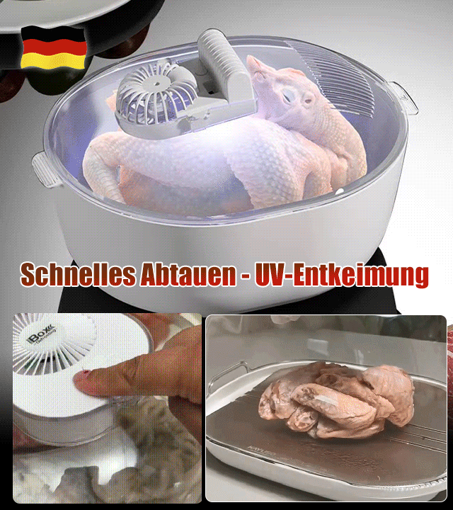 6-in-1-Bakterienhemmender Auftau-und Frischhalter