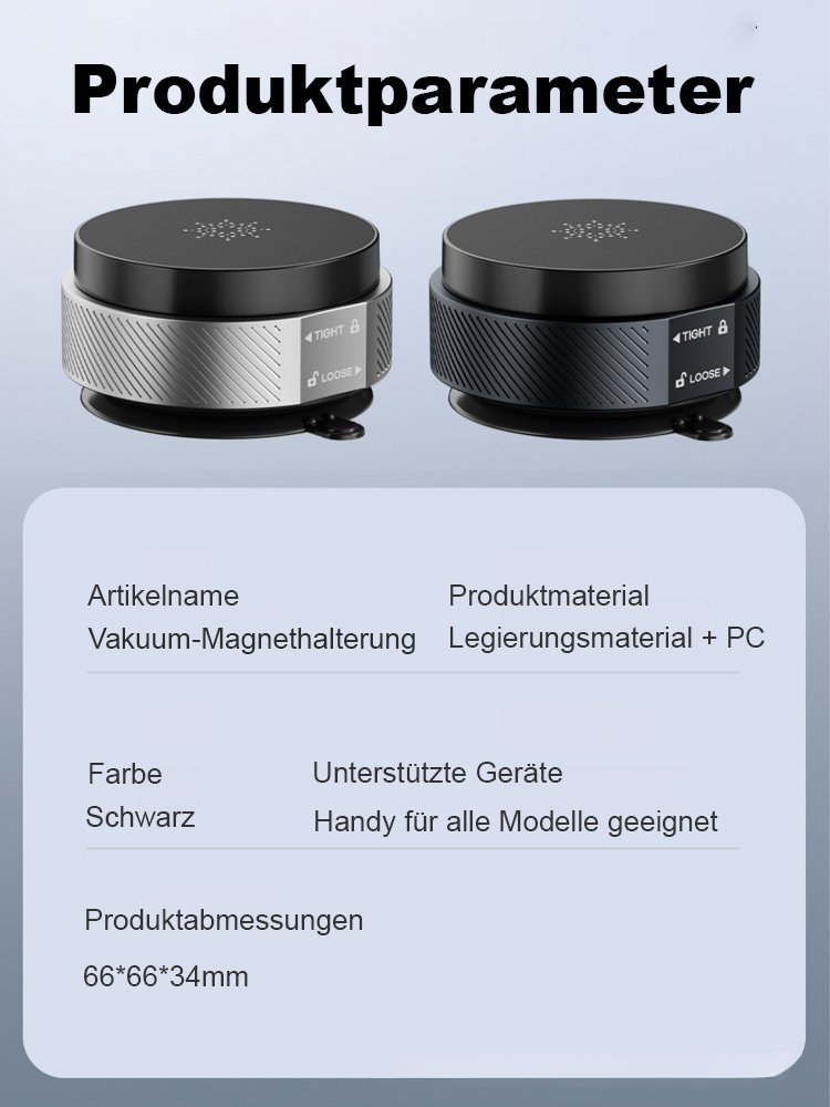2025 Neues Modell Vakuum-Saug-Magnet-Autohalterung