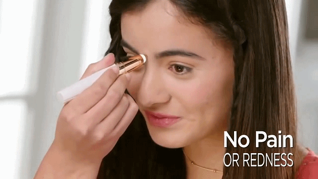 Flawless Brows Eyebrow Hair Removal Trimmer Mini Electric Shaving Razor USB CHARGER (2)20213151816384.gif