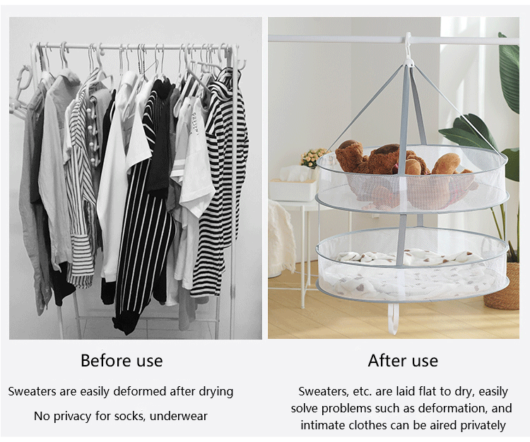 Underwear drying solution for delicate garments