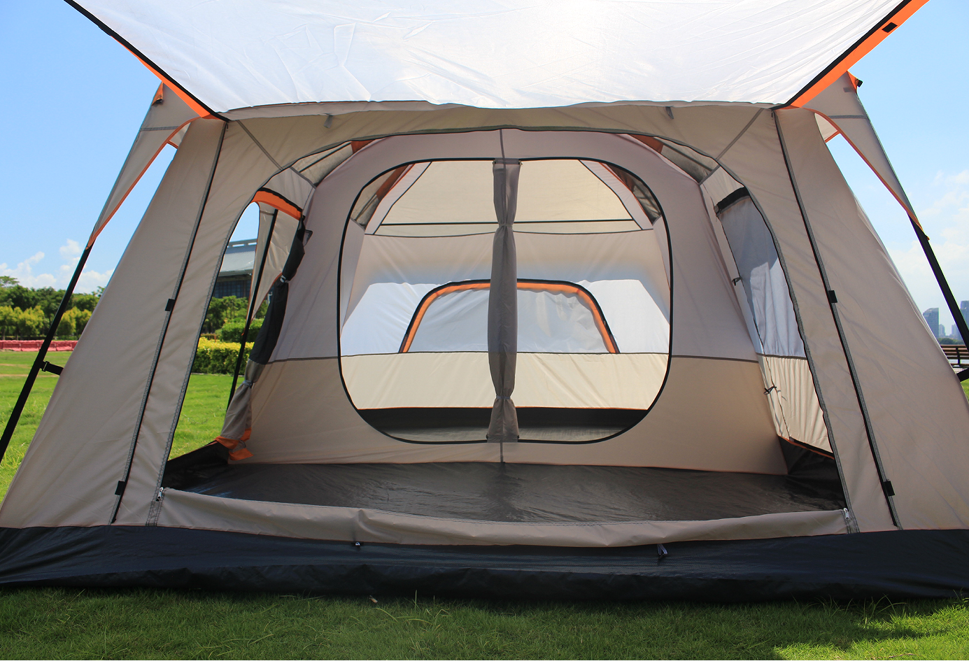 Large Luxury Family Tent for 5-12 People European Outdoor Camping