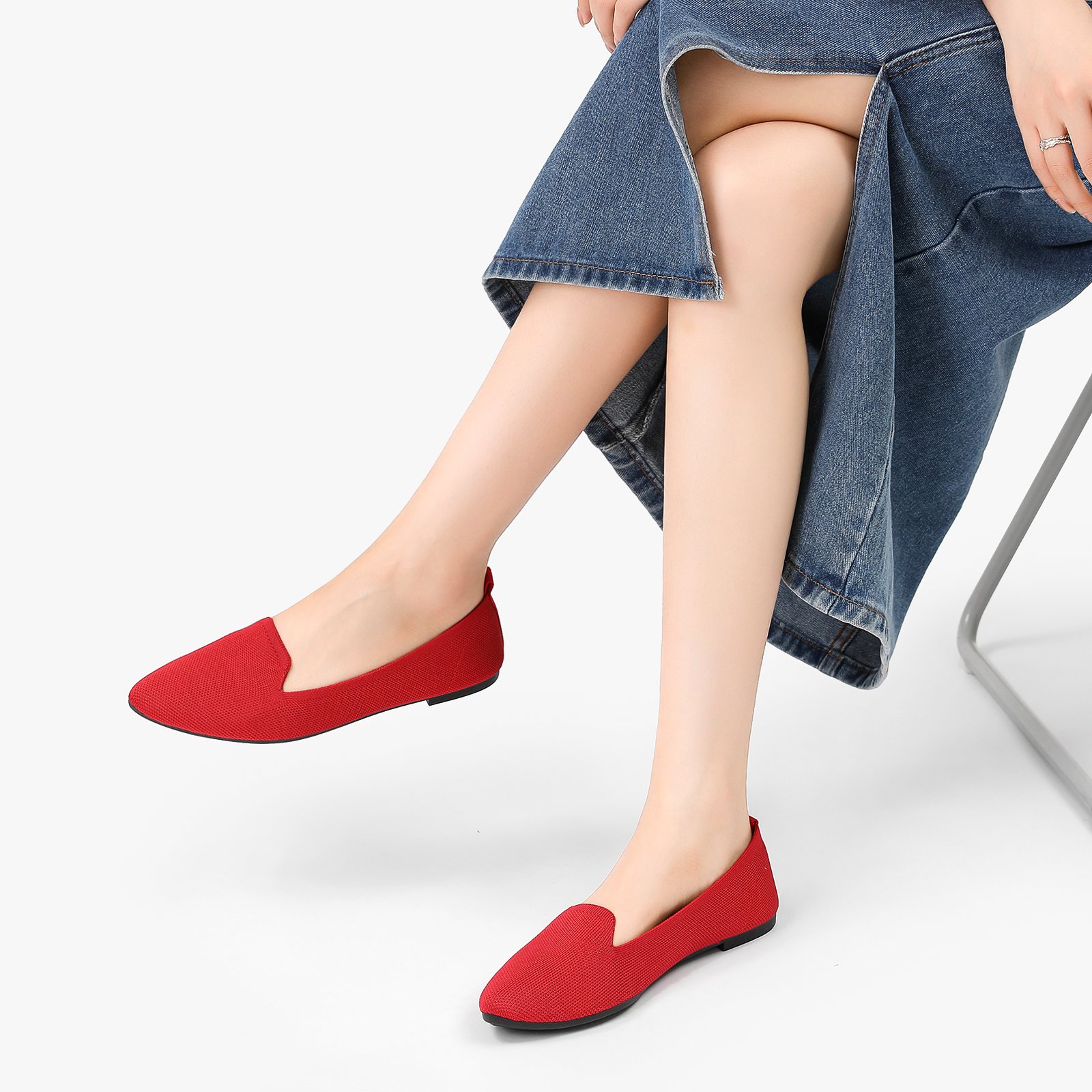 Flache Damenschuhe in stilvollem Design