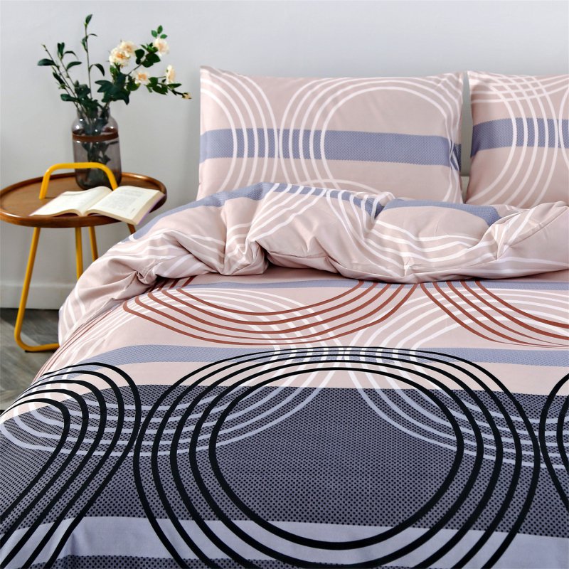 Sábana ajustable de microfibra premium con patrón geométrico