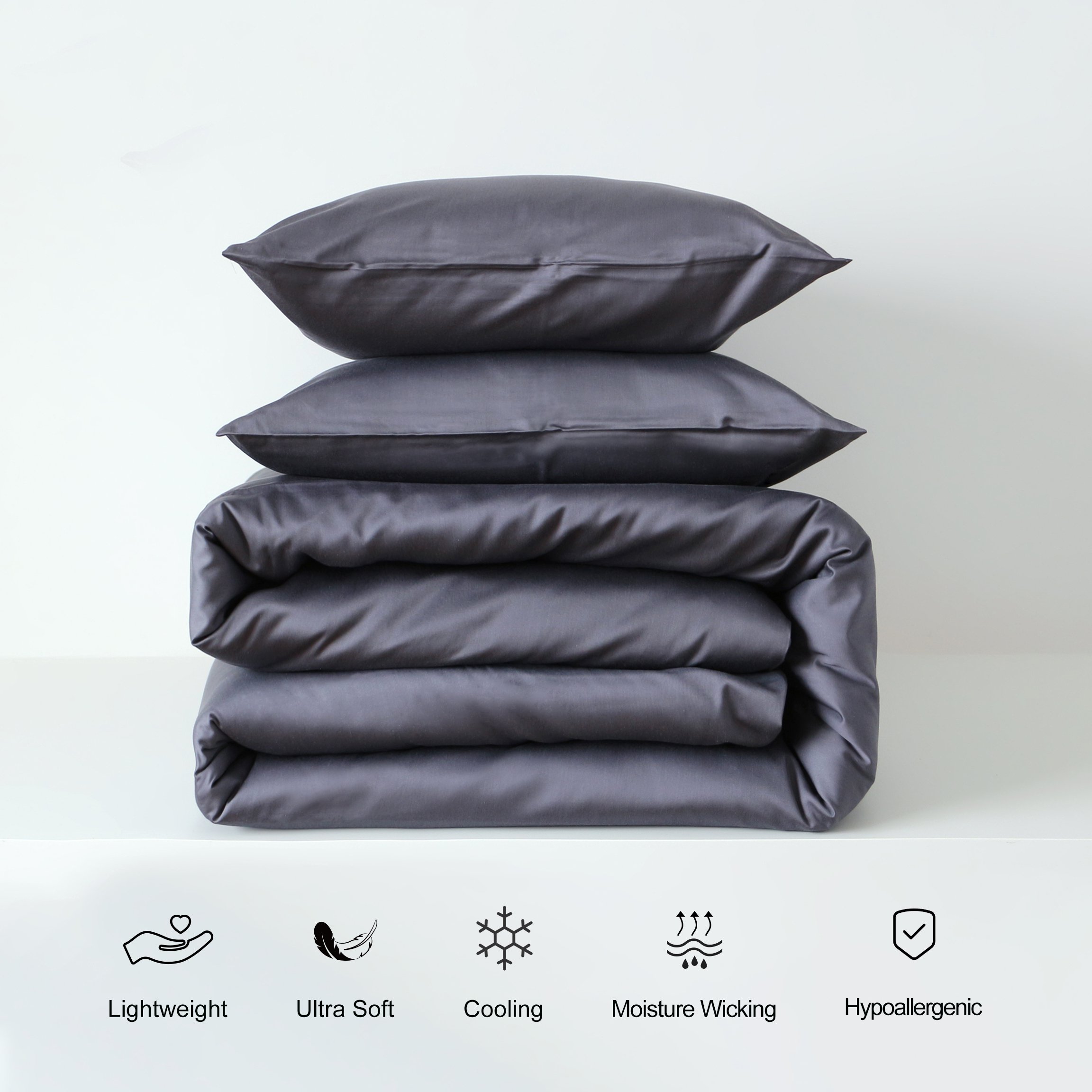 Luxury Custom 100% Bamboo Viscose Fitted Linen Bed Sheets Bedding Set
