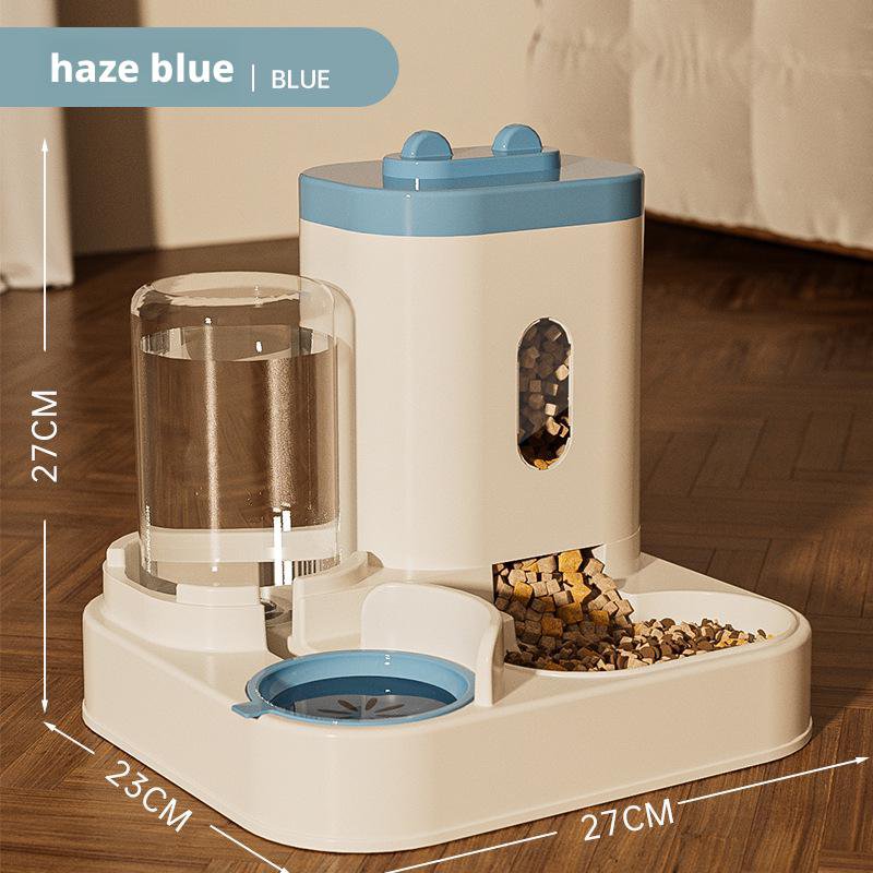 2-in-1 Automatic Water and Food Feeding Bowl for Cats and Dogs