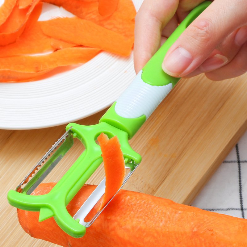 長柄の果物皮むき器