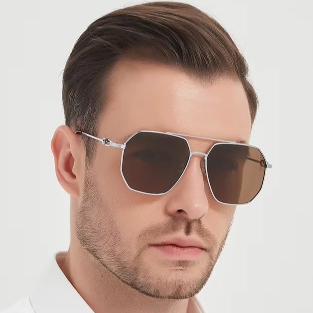 Wholesale Retro Metal Sun Glasses New Unisex Polarized Square Unique Design Shades Fashion Women Big