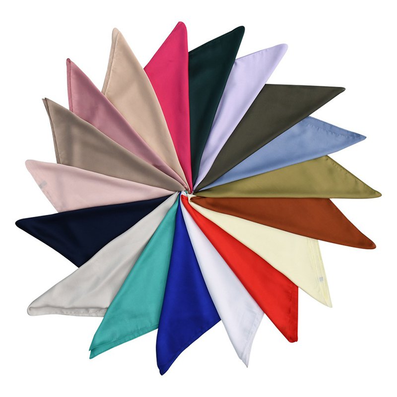 ผ้าคลุมไหล่ผู้หญิงซาตินสีเรียบ