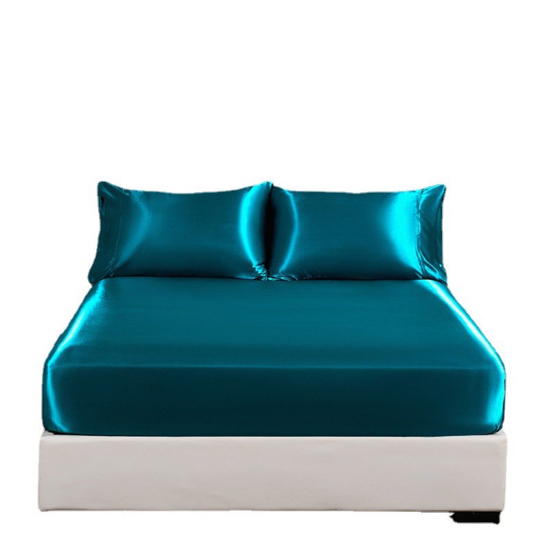 American Style Silk Satin 4-Piece Deep Pocket Bed Sheet Set