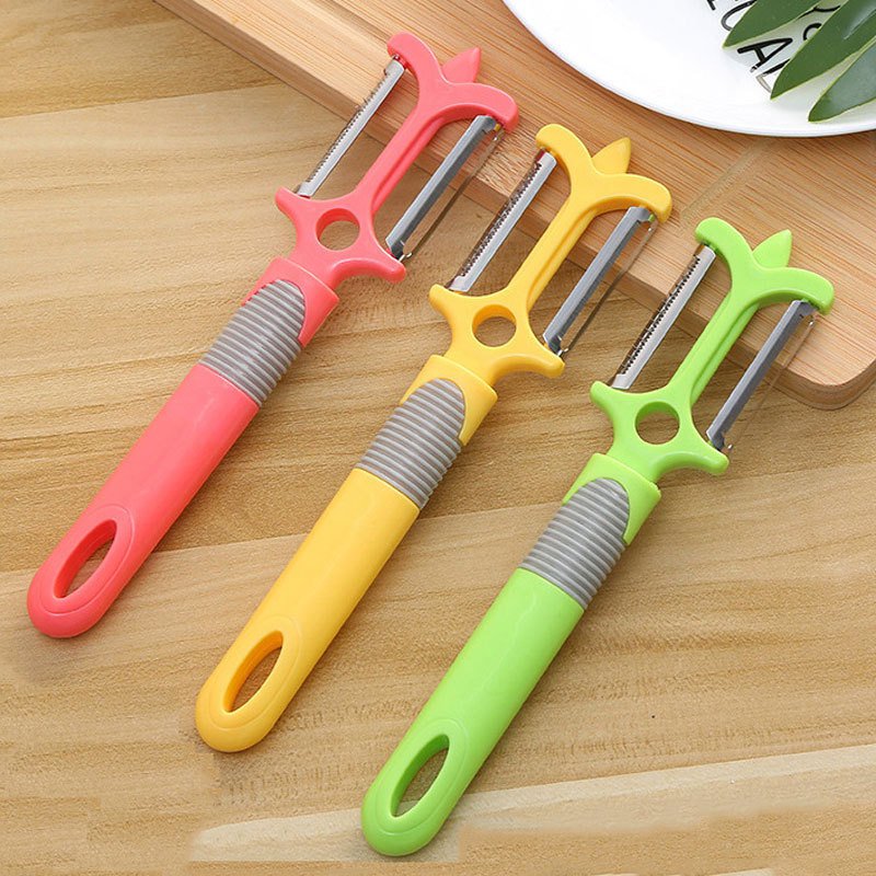 長柄の果物皮むき器