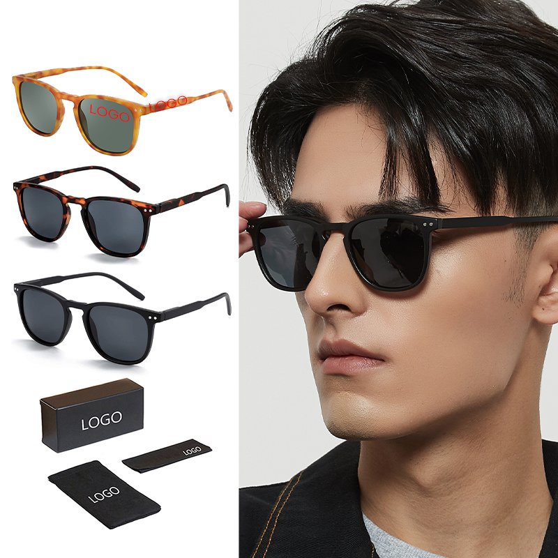 Luxury Designer Retro Oval Sunglasses Women Men Blue PC Full Frames Blue Lenses Trendy Polarized Sun