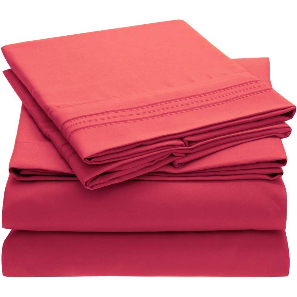 Stain Resistant Microfiber 1800 Bedding  4 Piece Bedding Sheet