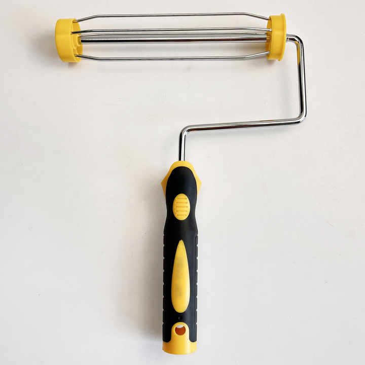 กรอบลูกกลิ้งทาสี 4 เส้น สองสี ขนาด 9 นิ้ว สำหรับงานก่อสร้างและตกแต่งผนัง