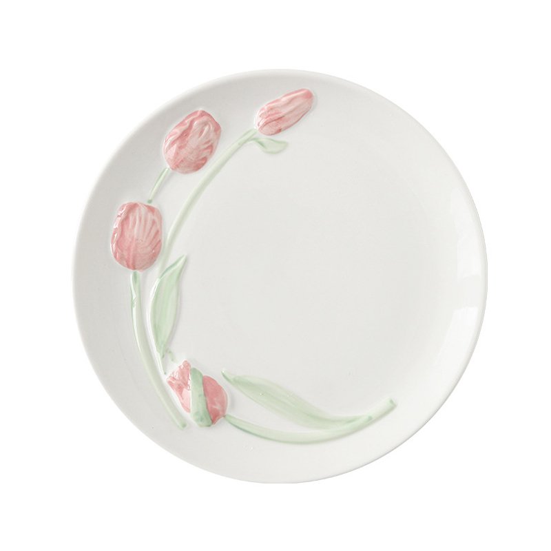 陶器のボウルや皿、白釉の食器