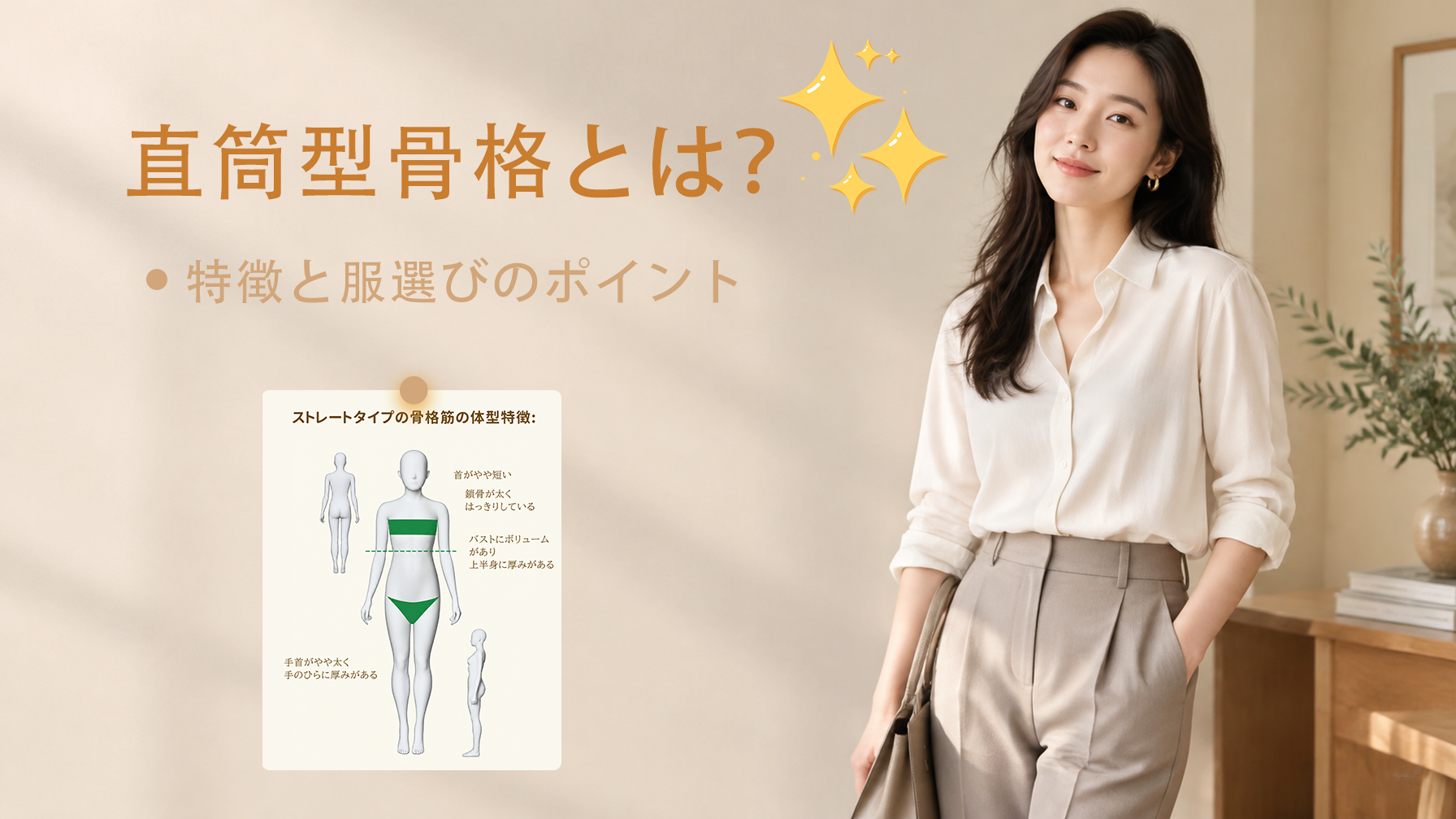 直筒型骨格イメージ