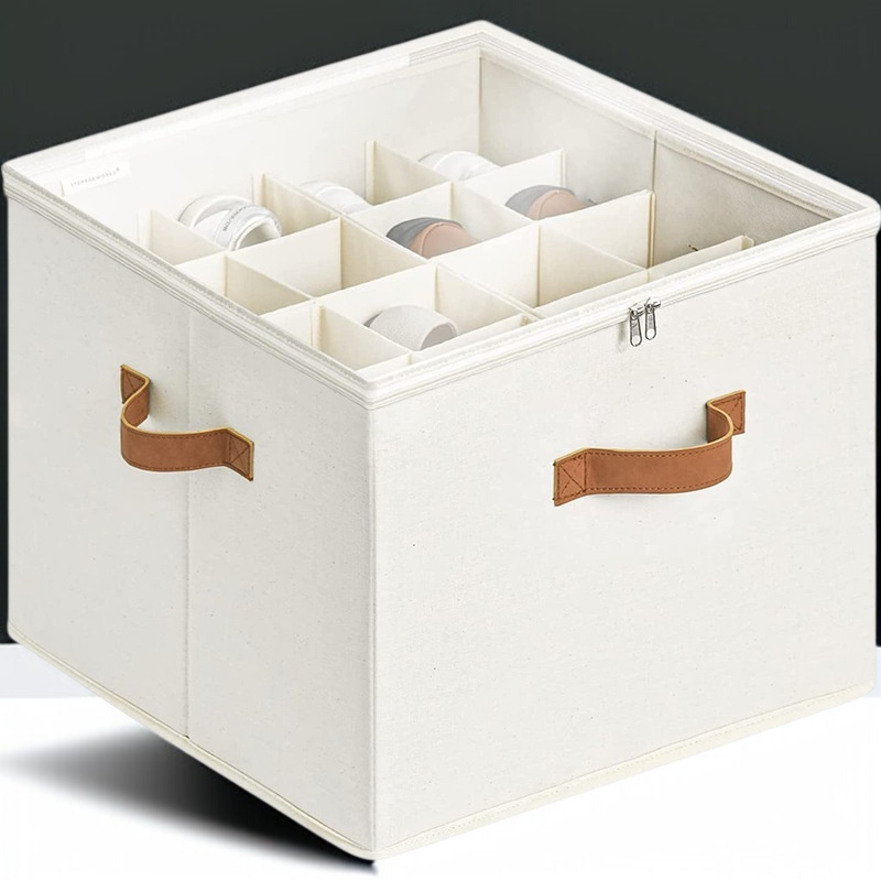 透明折りたたみ収納ボックスの正面写真