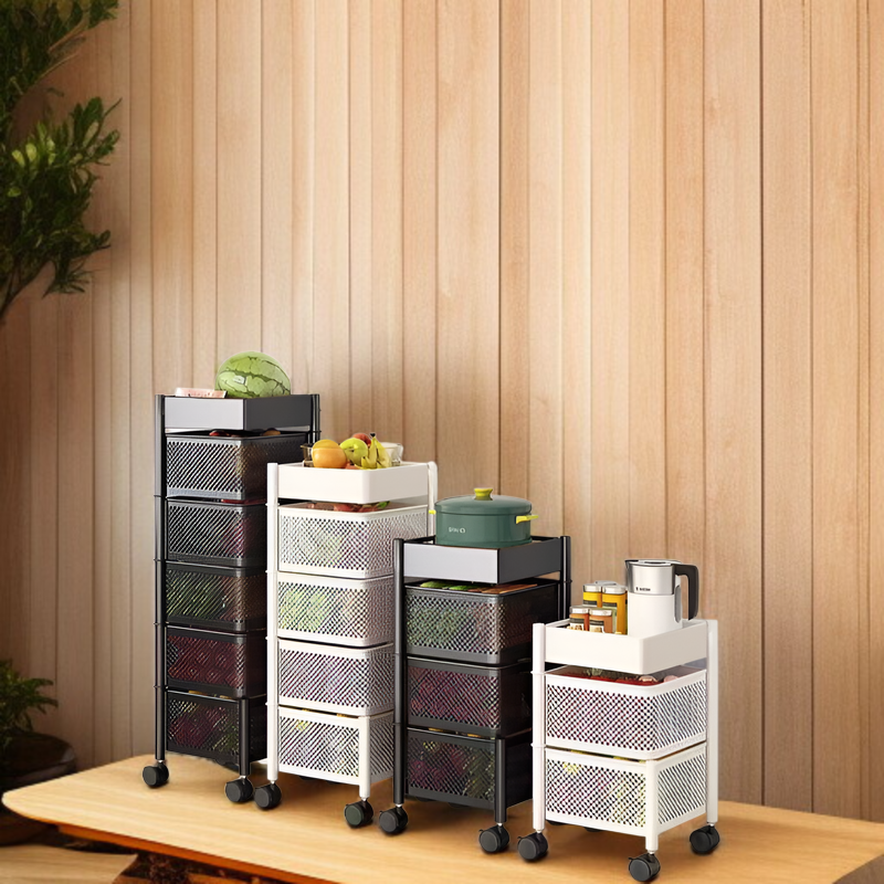 キャスター付きキッチンラック全体画像