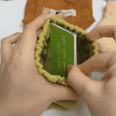 コーデュロイポーチ