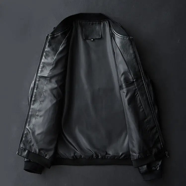 캐주얼 남성 가죽 자켓