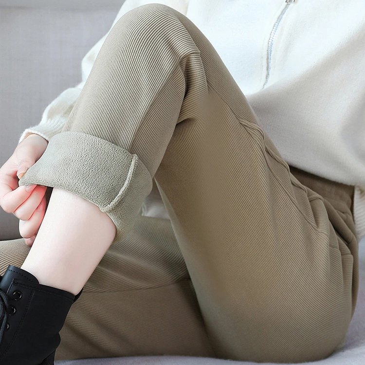 하이웨이스트 방한 기모 팬츠