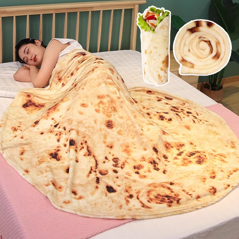 食べ物モチーフブランケット