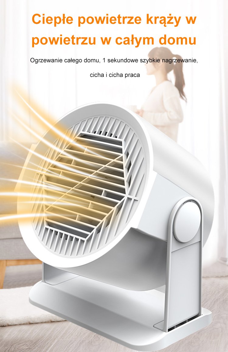 Przenośny grzejnik do domu w salonie